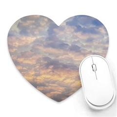 Cloudscape Photo Print Heart Mousepads by dflcprintsclothing