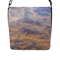 Cloudscape Photo Print Flap Closure Messenger Bag (l)