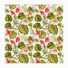 Tropical Flowers Medium Glasses Cloth by goljakoff