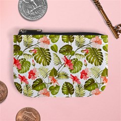 Tropical Flowers Mini Coin Purse by goljakoff