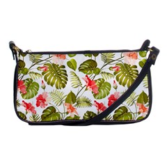 Tropical Flowers Shoulder Clutch Bag by goljakoff