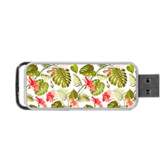 Tropical Flowers Portable Usb Flash (two Sides) by goljakoff