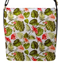 Tropical Flowers Flap Closure Messenger Bag (s) by goljakoff