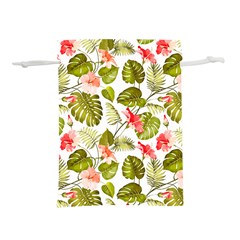 Tropical Flowers Lightweight Drawstring Pouch (m) by goljakoff