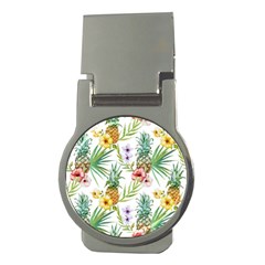 Tropical Pineapples Money Clips (round)  by goljakoff