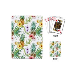 Tropical Pineapples Playing Cards Single Design (mini) by goljakoff