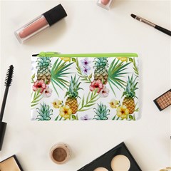 Tropical Pineapples Cosmetic Bag (xs) by goljakoff