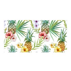 Tropical Pineapples Satin Wrap by goljakoff