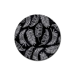 Fallen Leaves Rubber Coaster (round)  by goljakoff