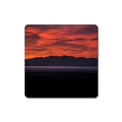 Las Aguilas Viewpoint, El Chalten, Argentina Square Magnet by dflcprintsclothing