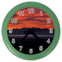 Las Aguilas Viewpoint, El Chalten, Argentina Color Wall Clock