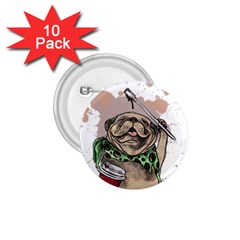 Pug Lover Coffee 1 75  Buttons (10 Pack) by EvgeniaEsenina