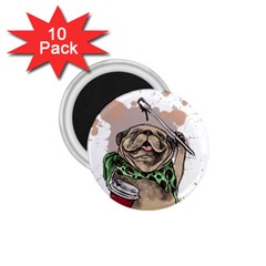 Pug Lover Coffee 1 75  Magnets (10 Pack)  by EvgeniaEsenina