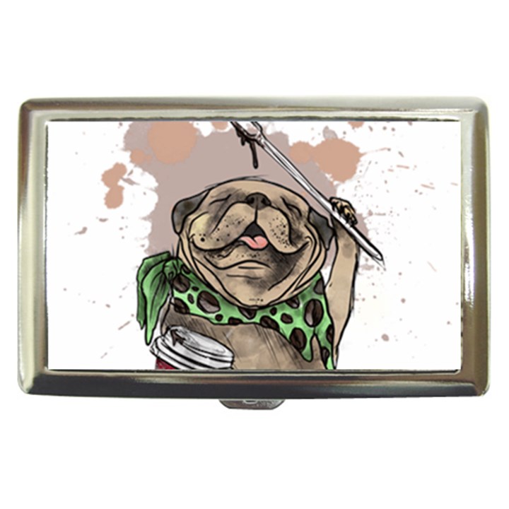 Pug Lover Coffee Cigarette Money Case