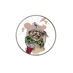 Pug Lover Coffee Hat Clip Ball Marker Front