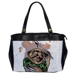 Pug Lover Coffee Oversize Office Handbag