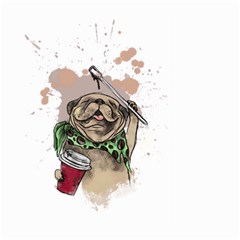 Pug Lover Coffee Large Garden Flag (two Sides)