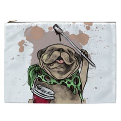 Pug Lover Coffee Cosmetic Bag (xxl) by EvgeniaEsenina