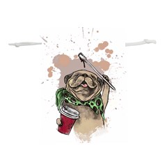 Pug Lover Coffee Lightweight Drawstring Pouch (s) by EvgeniaEsenina