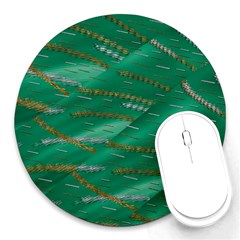 Colors To Celebrate All Seasons Calm Happy Joy Round Mousepads by pepitasart