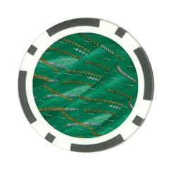 Colors To Celebrate All Seasons Calm Happy Joy Poker Chip Card Guard by pepitasart