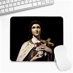 Virgin Mary Sculpture Dark Scene Large Mousepads Front