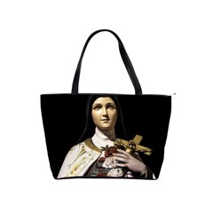 Virgin Mary Sculpture Dark Scene Classic Shoulder Handbag by dflcprintsclothing