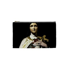 Virgin Mary Sculpture Dark Scene Cosmetic Bag (small) by dflcprintsclothing