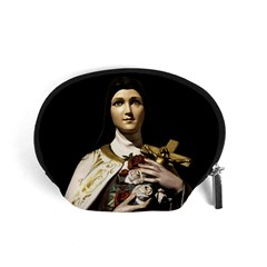 Virgin Mary Sculpture Dark Scene Accessory Pouch (small) by dflcprintsclothing