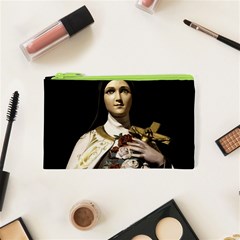 Virgin Mary Sculpture Dark Scene Cosmetic Bag (xs) by dflcprintsclothing