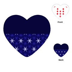 Bluestars Playing Cards Single Design (heart) by Sparkle