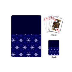 Bluestars Playing Cards Single Design (mini) by Sparkle