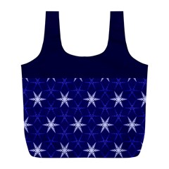 Bluestars Full Print Recycle Bag (l) by Sparkle