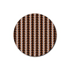 Snakeskin Rubber Coaster (round)  by Sparkle