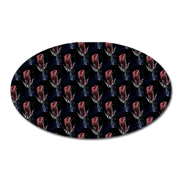 Roses Oval Magnet