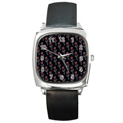 Roses Square Metal Watch