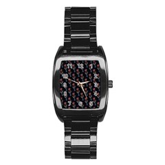 Roses Stainless Steel Barrel Watch