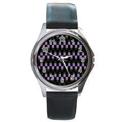 Pinkshades Round Metal Watch