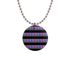 Digital Illusion 1  Button Necklace by Sparkle