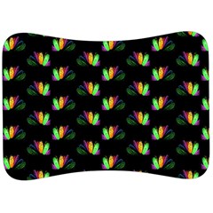 Digital Flowers Velour Seat Head Rest Cushion by Sparkle