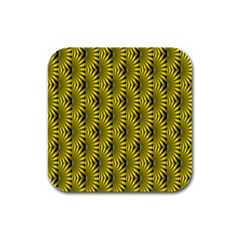 Digital Illusion Rubber Square Coaster (4 Pack)  by Sparkle