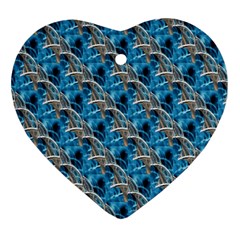 Abstract Illusion Heart Ornament (two Sides) by Sparkle