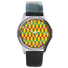 Digital Stars Round Metal Watch