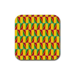 Digital Stars Rubber Coaster (square)  by Sparkle