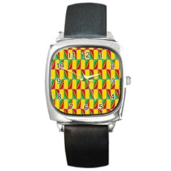 Digital Stars Square Metal Watch