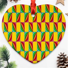 Digital Stars Heart Ornament (two Sides) by Sparkle