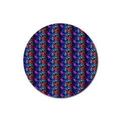 Abstract Illusion Rubber Coaster (round)  by Sparkle