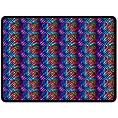 Abstract Illusion Fleece Blanket (large)  by Sparkle