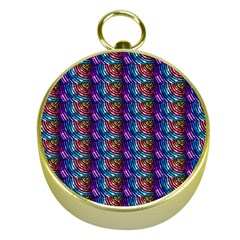 Abstract Illusion Gold Compasses by Sparkle