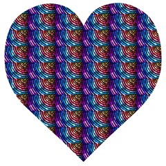 Abstract Illusion Wooden Puzzle Heart by Sparkle